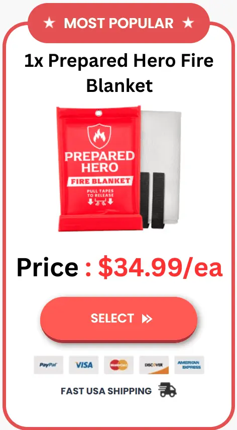 Prepared hero fire blanket discount