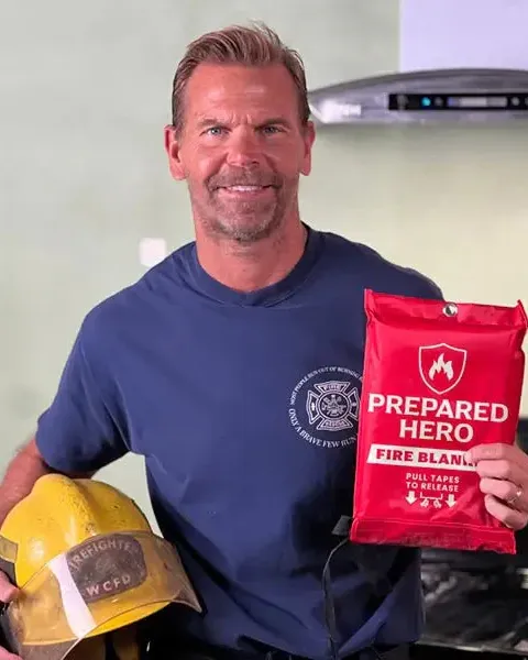 Prepared hero fire blanket users